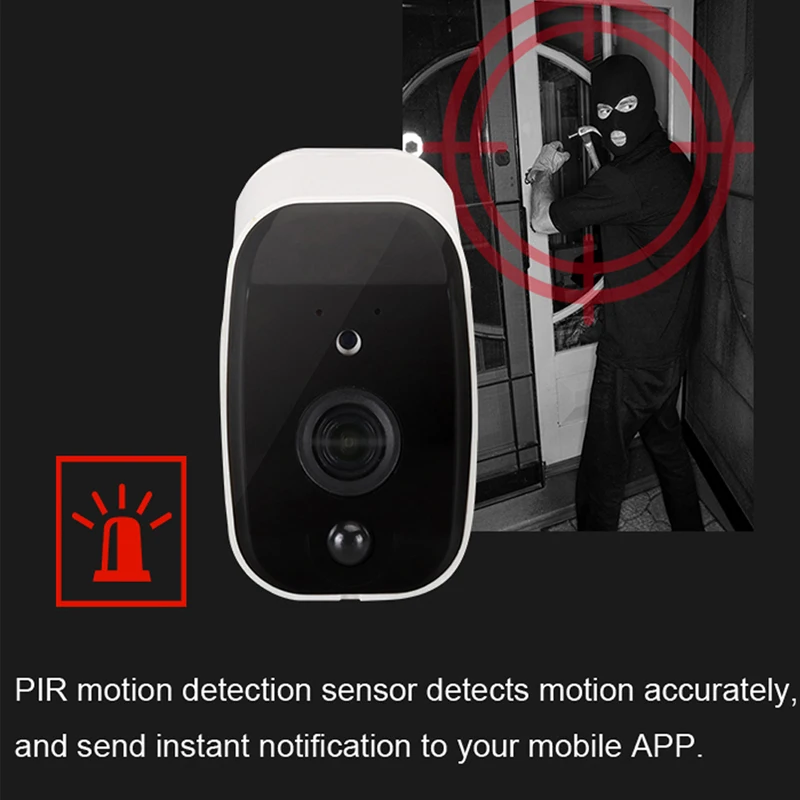 DAYTECH Батарея питание 1080 P Беспроводной IP Камера Wi-Fi 2MP HD Камеры видеонаблюдения Водонепроницаемый видеонаблюдения в помещении на открытом воздухе ИК запись аудио