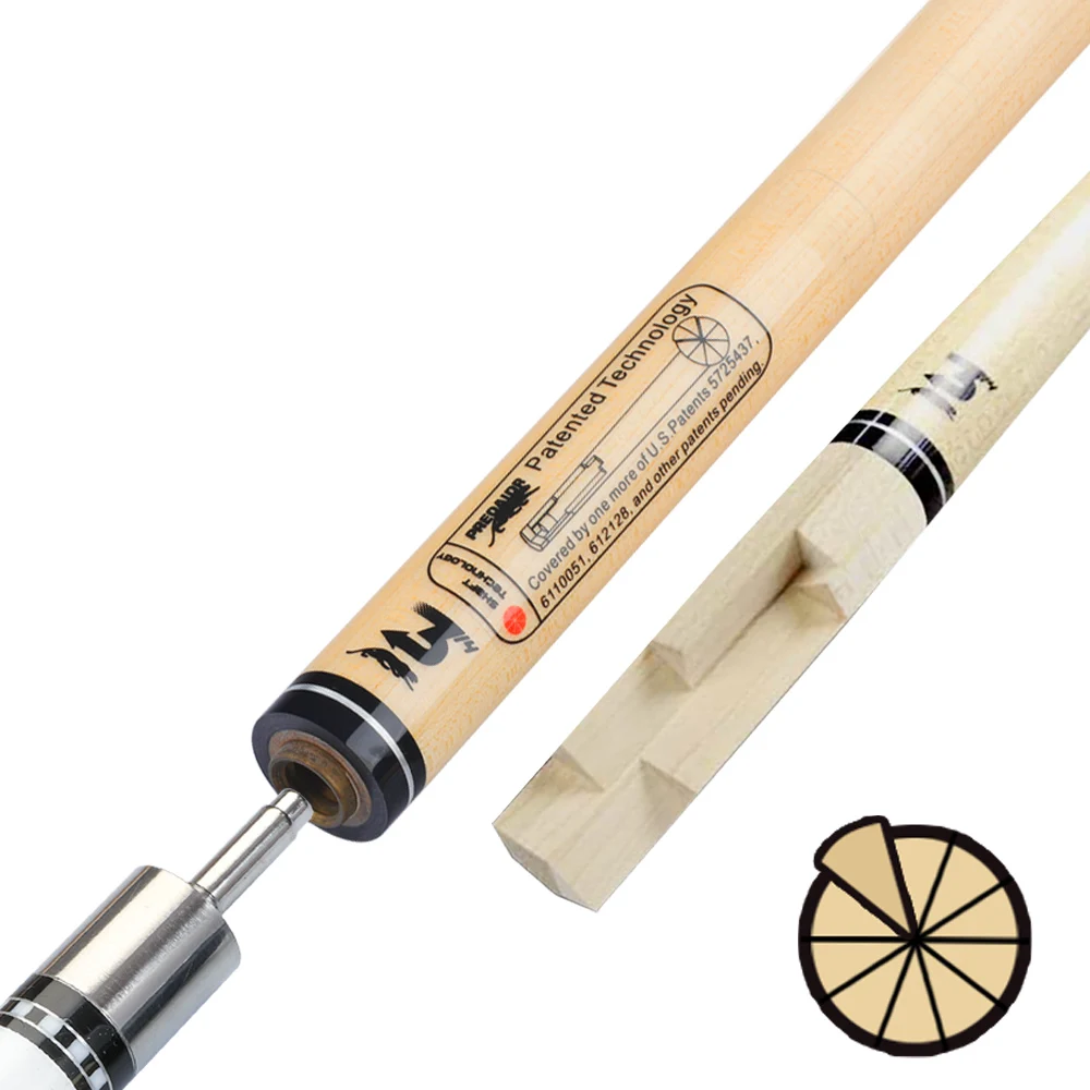 

PREOAIDR 3142 Z2 POINOS Billiard Pool Stick Shaft 10mm 11.5mm 13mm Tip 8 Pieces in 1 Tecnologia Shaft Billar Kit Shaft China