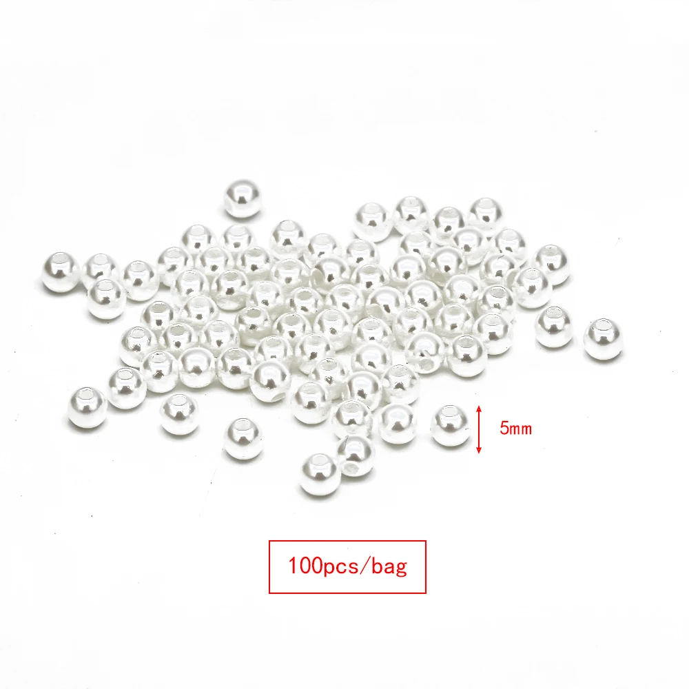 UF1466WH05 Meibeads 4/6/8/10/12 мм, АБС-пластиковый бежевого цвета белого жемчуга имитация DIY браслет дешевые круглые бусины для Модные украшения для изготовления - Цвет: UF1466WH05
