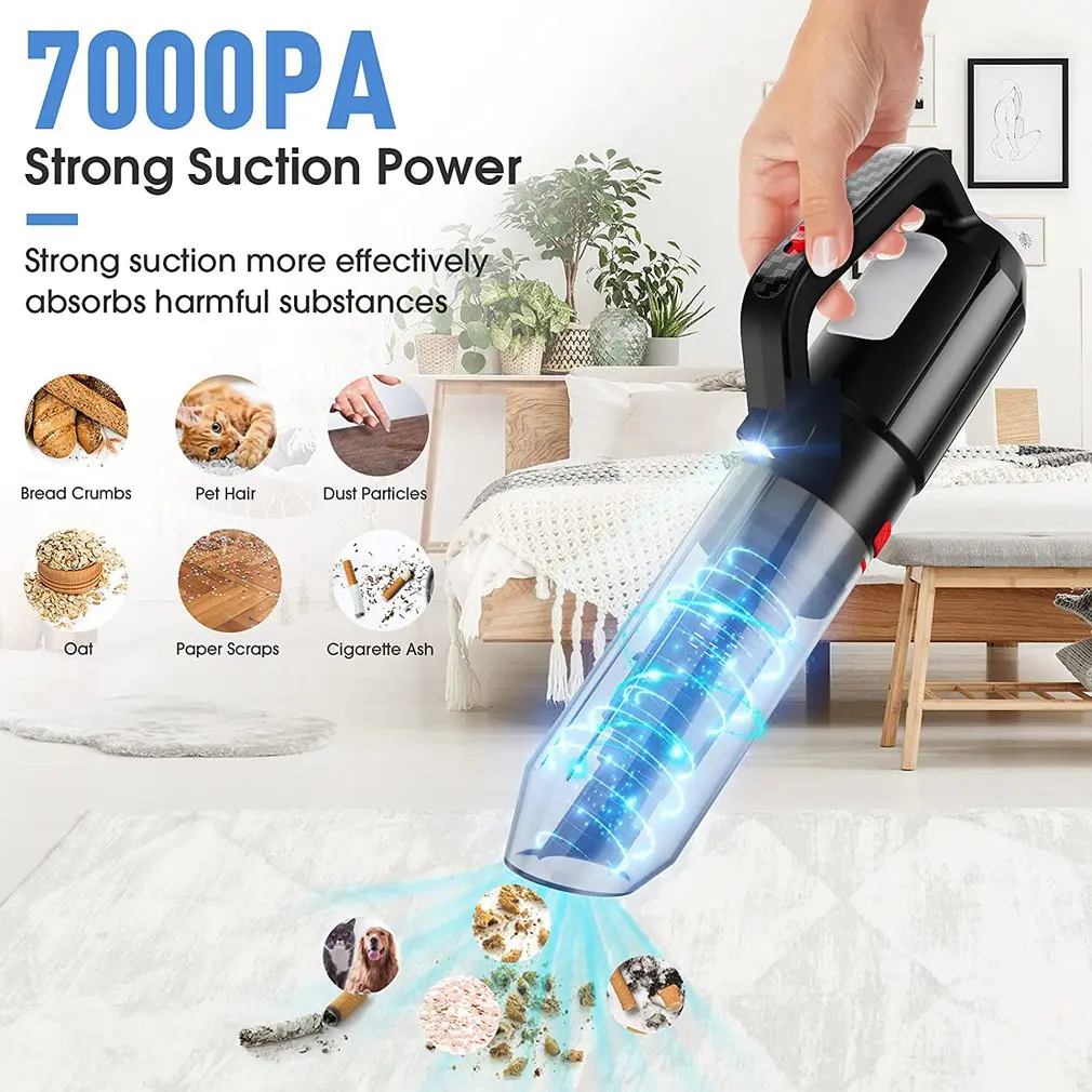 

Cordless Vacuum Cleaner Mini USB Charging Car Cleaners Portable Handheld Desk Vacuum Cleaner For Car And Home