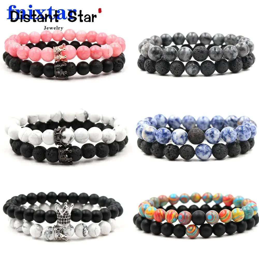 2 шт./компл. мужские натуральные вулканического происхождения камень лунный