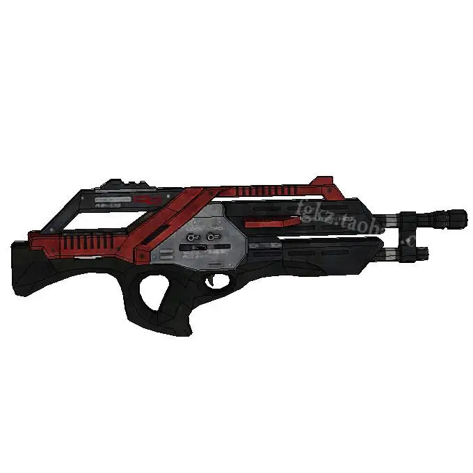 3D бумажная модель огнестрельного оружия Mass Effect M76 ружье 1:1 DIY Имитация