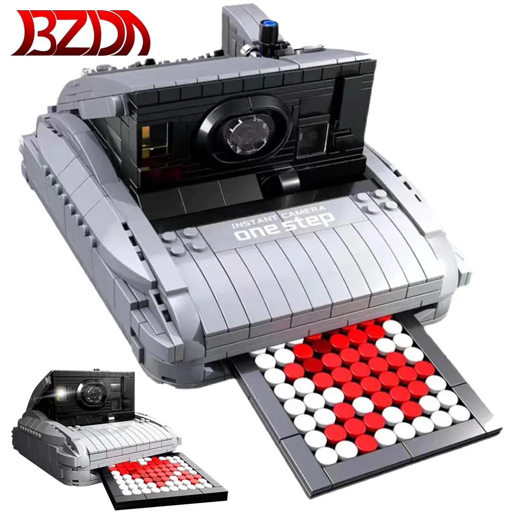 

BZDA детские игрушки ретро классическая камера строительные блоки MOC креативные ностальгические фотографии модели камер коллекция кирпичей ...