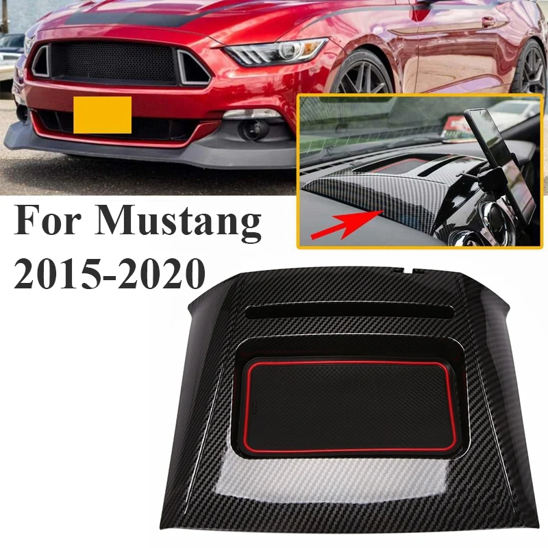 

TOP -Car Center Console Multi-Mount Dash Phone Holder Storage Box for Ford Mustang 2015-2019 автомобильные аксессуары для интерьера