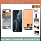 ЖК-дисплей AMOLED 6,81 дюйма для Xiaomi Mi 11 M2011K2C M2011K2G, ЖК-дисплей с сенсорной панелью в сборе, дигитайзер для Xiaomi 11, сменный экран