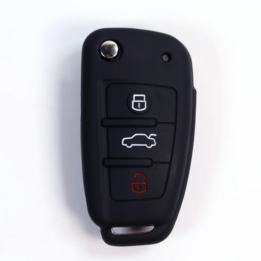 Применимый CHERY складной 3 ключа силиконовый чехол для ключей JAC пульт дистанционного управления мягкий Silcone ключ сумка Противоугонная Автомобильная крышка ключа
