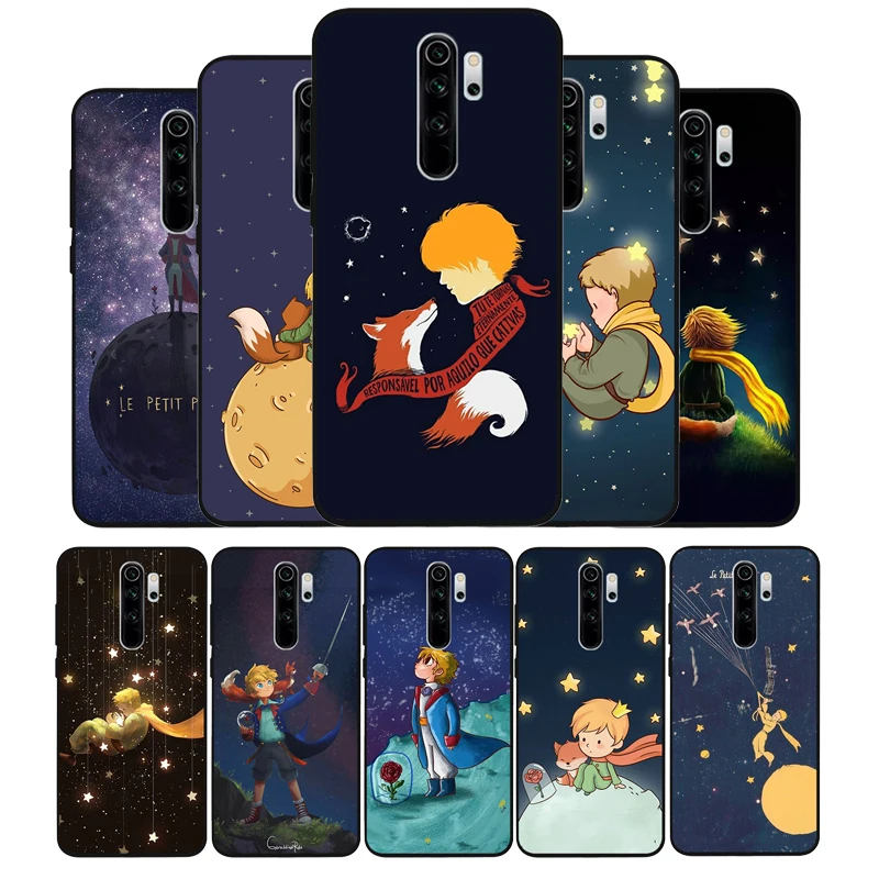 Чехол для телефона Little Prince черный силиконовый чехол Redmi note 8 7 Pro S 8T redmi 9 7A |