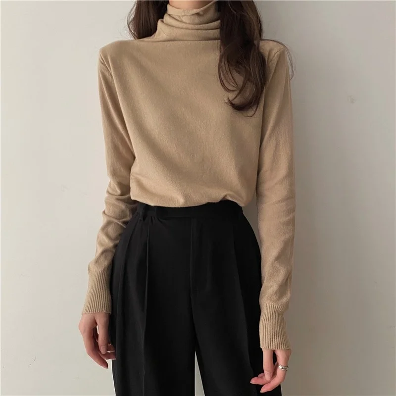 

2021 Autumn Winte Sweater Women Tops Knitted Pullover Korean Style Cardigan Soft Warm Pull Thick Outwear