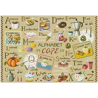alphabet ice cream patterns counted cross stitch 11ct 14ct diy chinese cross stitch kits embroidery needlework sets home decor