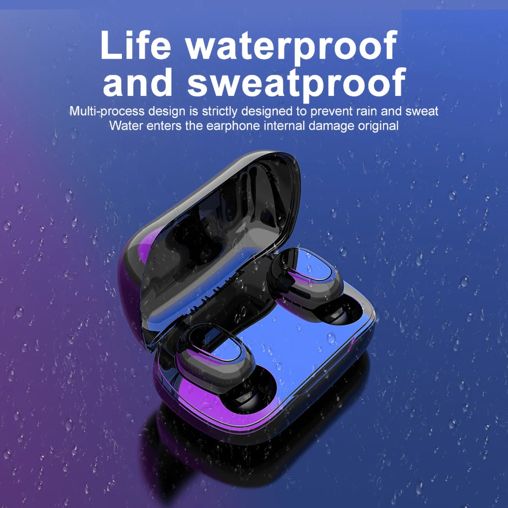 Беспроводные наушники L21 TWS Bluetooth 5 0 с микрофоном мини беспроводные