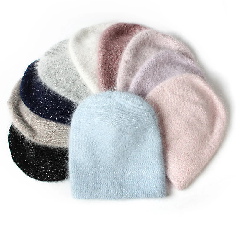VISROVER 10 colorway унисекс однотонная шапка из кроличьего меха женская зимняя с
