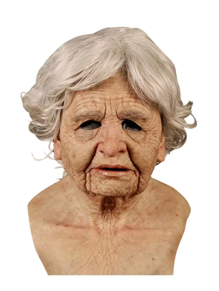 Вечерние Маски для лица на Хэллоуин головной убор пожилых мужчин маскарад