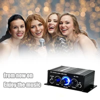 ak270 small mini 2 channel stereo 12v power amplifier audio amplifier karaoke home theater hifi power amplifier support fm