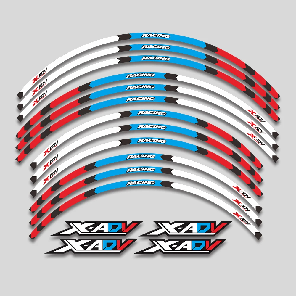 

Motorcycle Outer rim stickers wheels film border reflective decals tire decoration sticker For HONDA X-ADV XADV750 xadv 750