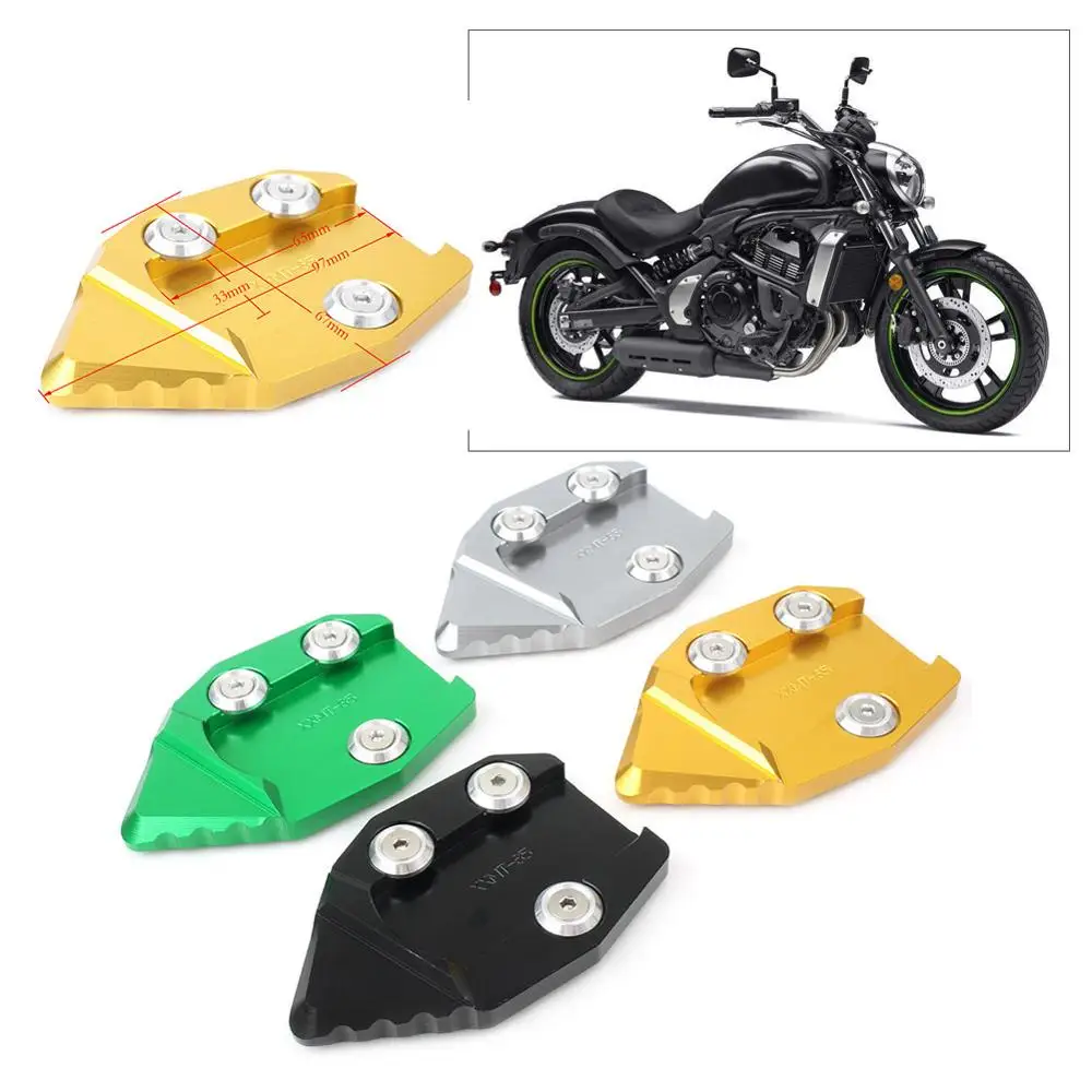 

Motorcycle CNC Kickstand Foot Side Stand Extension Enlarge Pad Support Plate For Kawasaki VN650 Vulcan S 650 EN650 2015-2019