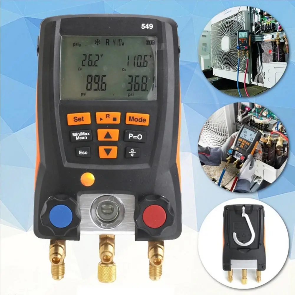 Цифровой манометр для трубопроводов Testo 549 DY517 вакуумный HVAC измеритель давления