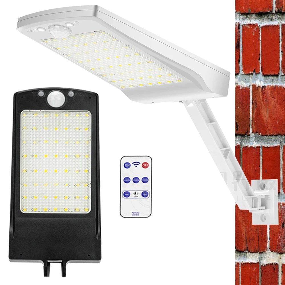 56 светодиодный забор на солнечной батарее уличная Водонепроницаемая садовая