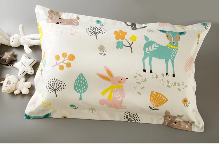 Детская Хлопковая наволочка для новорожденных мальчиков и девочек детская