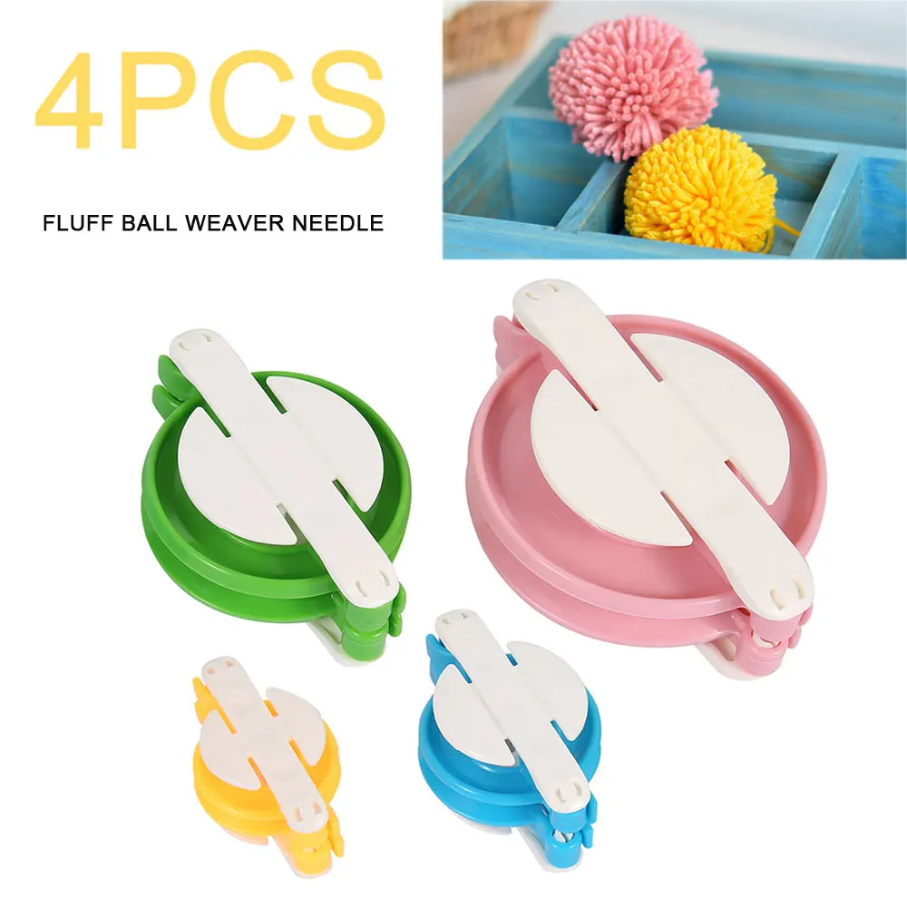 

1 Набор эфирных помпонами помпон чайник и майка с помпонами, ткацкая игла ремесло Вязание инструмент набор «сделай сам»-разные цвета