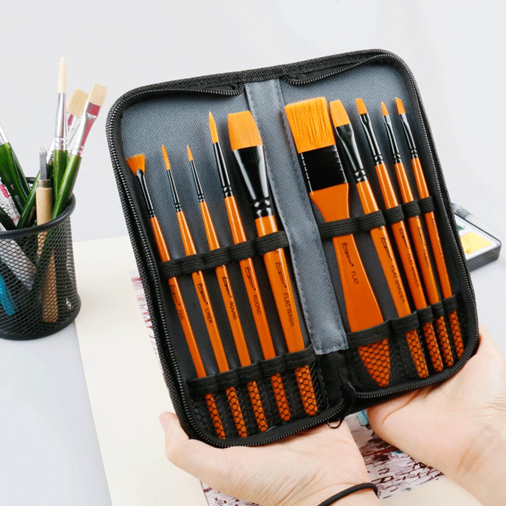 11 шт./компл. многофункциональные нейлоновые кисти для рисования акварелью