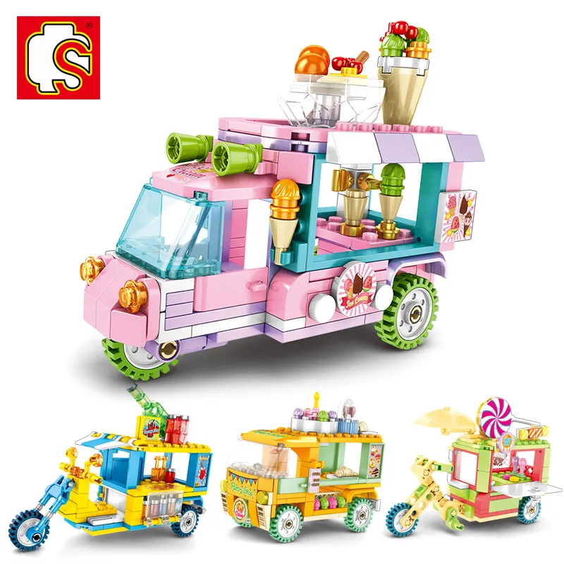 

Sembo blocks New City Mini Street Scene trolley building blocks boys Children's Day gifts Diy Technic Educational toys For Boys