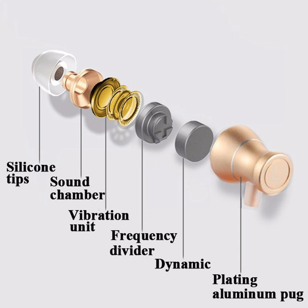 In Ear Наушники четкость стерео гарнитура с микрофоном Металлические Магнитные
