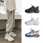 Новинка, Осенняя обувь для папы, тренировочные кроссовки на платформе для взрослых, повседневные массивные кроссовки для женщин и мужчин, спортивная обувь на толстой подошве Tripl s, 4,0