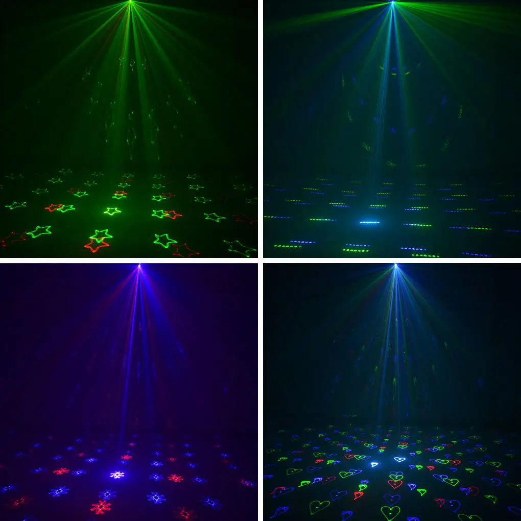 AUCD DMX 500 МВт RGB калейдоскоп решетки анимация сканирование Лазерное освещение PRO DJ