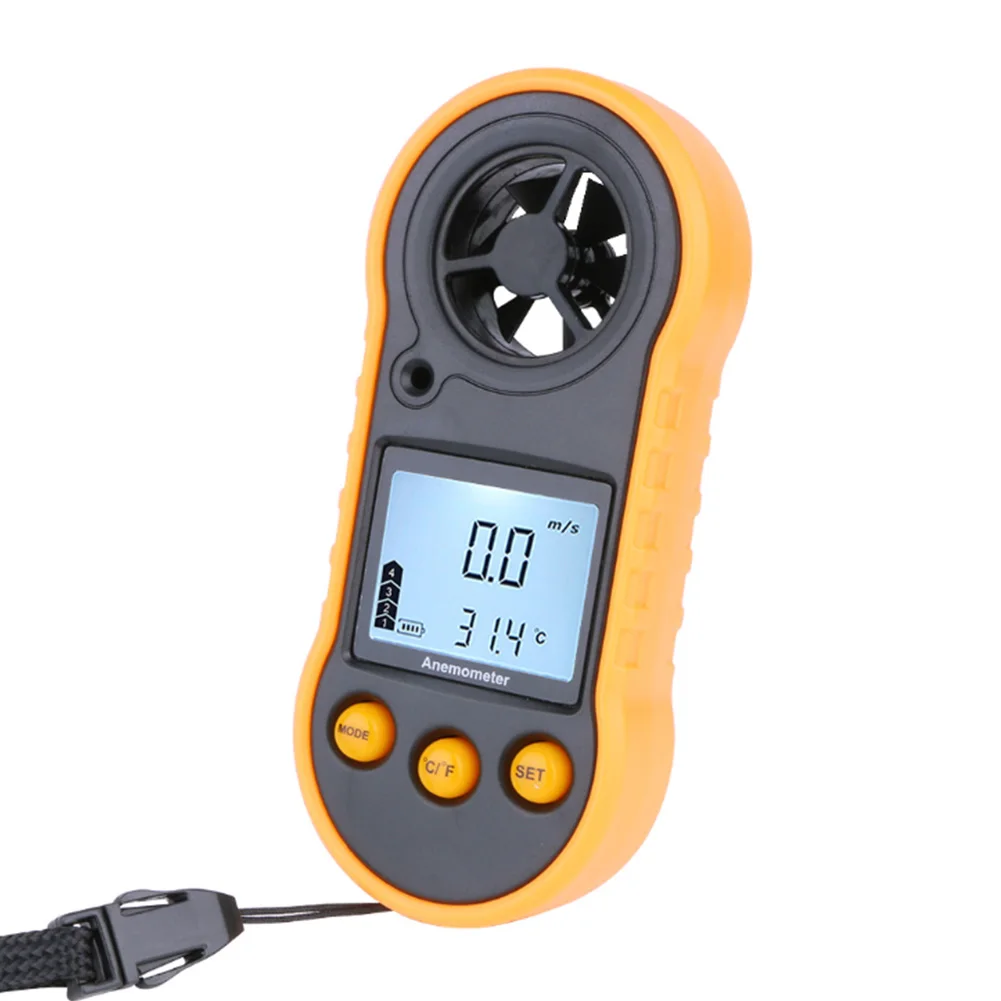 Высокоточный измерительный прибор с ЖК дисплеем ручной анемометр измеритель