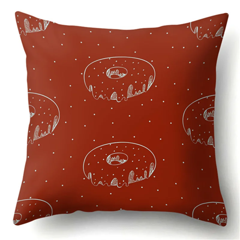 Наволочка для подушки чехол в виде пончика декоративный спальни домашний декор