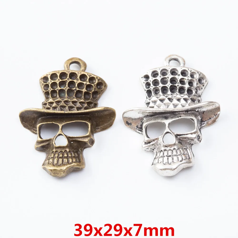 

Подвеска в виде черепа из цинкового сплава, в стиле ретро, для самостоятельного изготовления ювелирные ожерелья ручной работы, 8 шт., 7148
