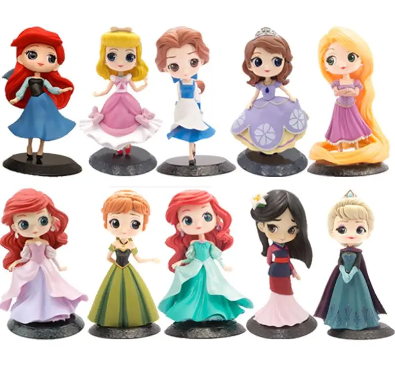 Qposket Disney Принцесса Милая ПВХ фигурка игрушки торт украшение | Игрушки и хобби