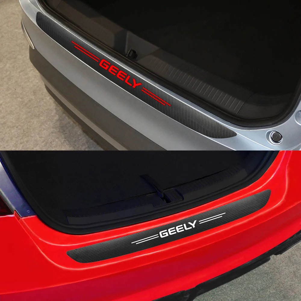 Карбон волокно кожа бампер Стикеры для GEELY GC6 GC9 EMGRAND EC7 EC8 CK ATLAS CK2 CK3 GT авто тюнинг