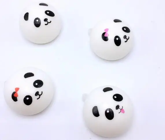 

1pc Squishy Panda Bun Stress Reliever Ball Slow Rising Decompression Toys PU Key chains Keychain Kids Toys