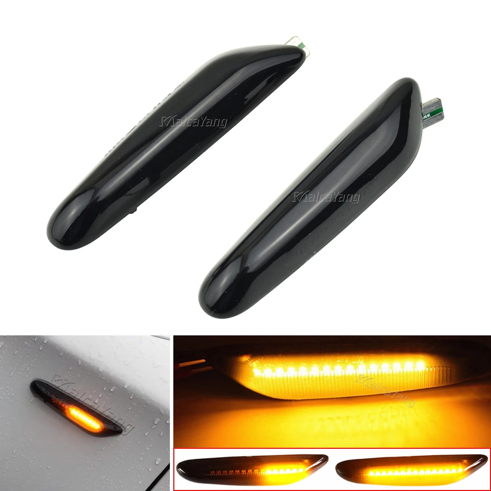 

For BMW X3 E83 X1 E84 X5 X53 E60 E61 E46 E81 E82 E90 E92 E87 Turn Signal Lights Lateral Side Marker Lamps LED Strobe Indicator