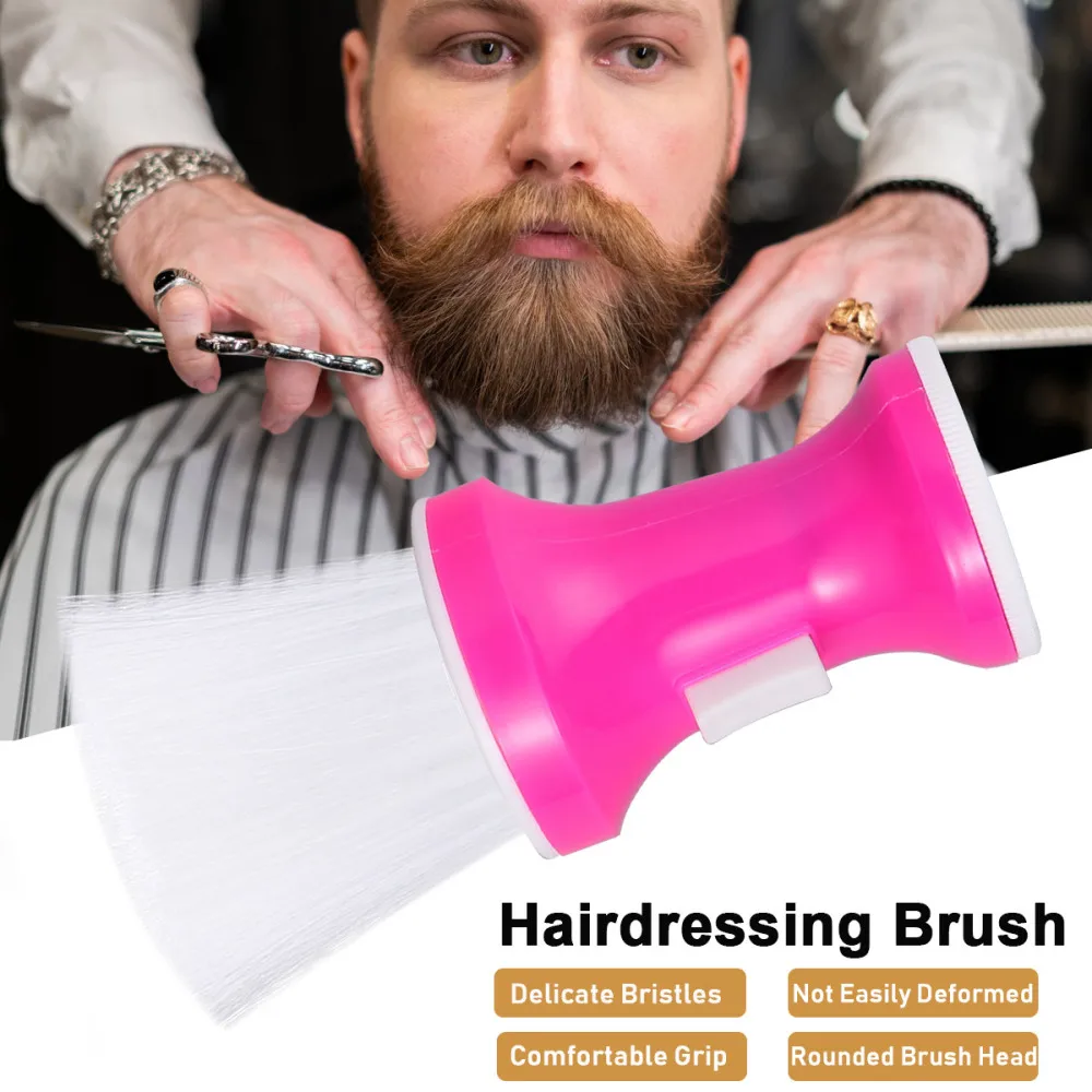 

1PC Powder Brush Broken Hair Cleaning Brush Special Hairdressing Brush Portable Sweeping Hair Tool Hair Salon Neck Brush for Hom