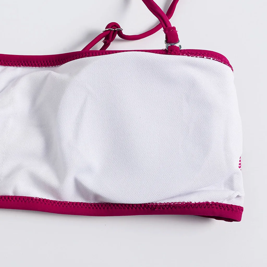 Новинка лета 2020 женский купальник винный однотонный топ-труба бикини на