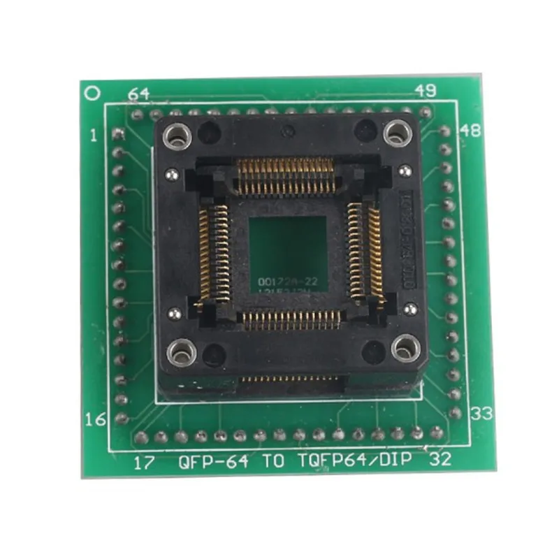 Адаптер HC05 HC08 QFP64 используется для ETL программатора XPROG M Auto ECU Prog работает идеально