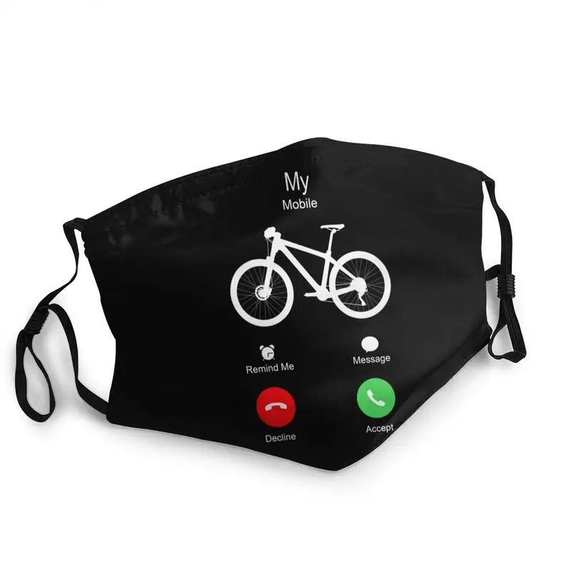 

My MTB Mobile Is Calling To Ride Mask Anti Haze Mountain Bike Biking Mask Protection Cover Respirator Washable Mouth Muffle