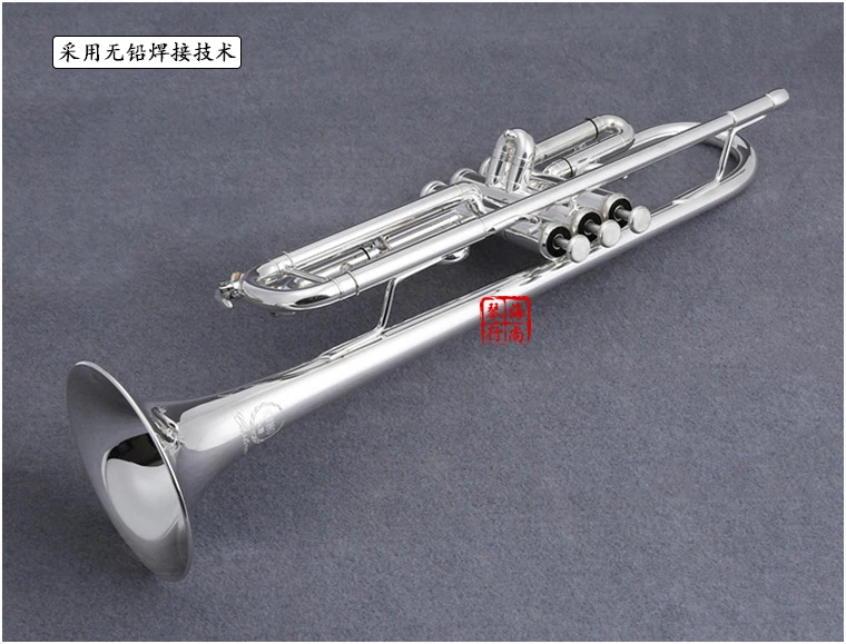 Японская маленькая труба-труба ручной работы с серебряным покрытием