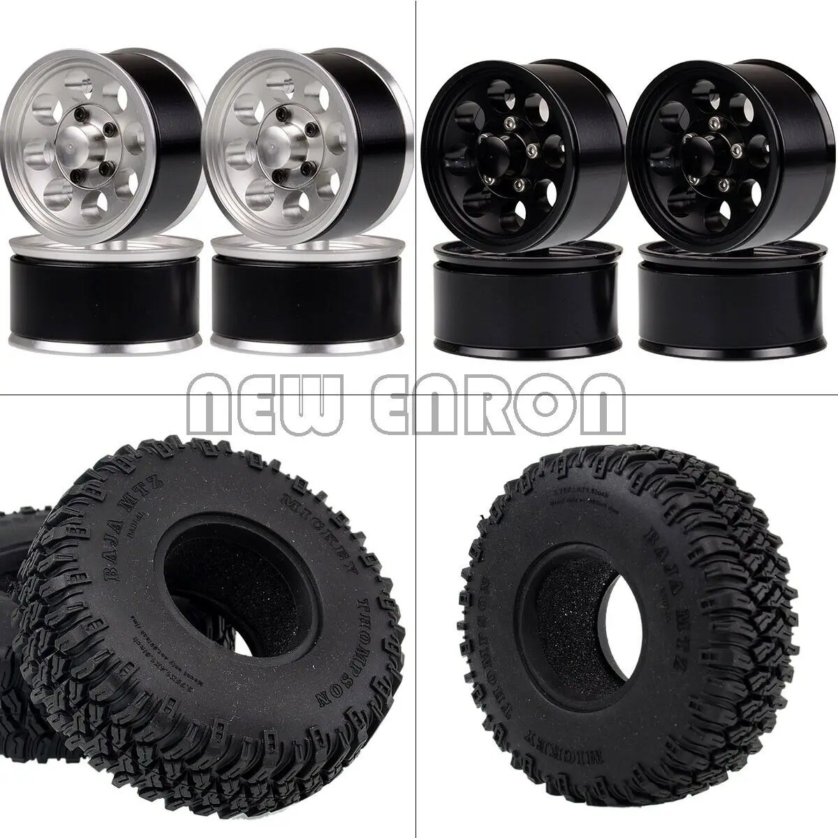 

Новинка, колеса ENRON 4P 1,55 из сплава, шины для 1/10 RC Crawler RC4WD D90 TF2 MST Jimny Tamiya CC01 LC70 Axial 90069