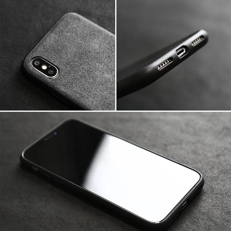 Итальянский ALCANTARA Чехол для мобильного телефона iPhone 12 Pro Max Мини 11 Xs макс 7 8 плюс из