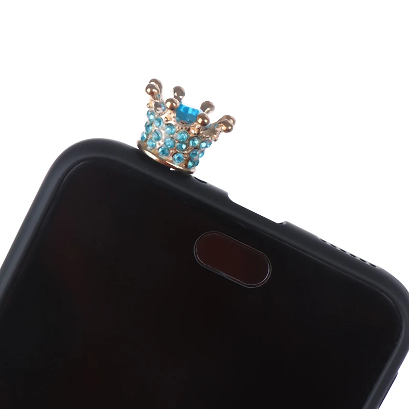 Маленькая Корона Дизайн 3 5 мм анти Пылезащитная заглушка для Iphone хiaomi Samsung