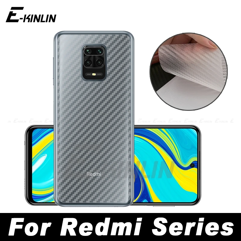 5 шт. Защитная пленка для задней панели из углеродного волокна Xiaomi Redmi Mi 10S 11i 10i 10T 9T