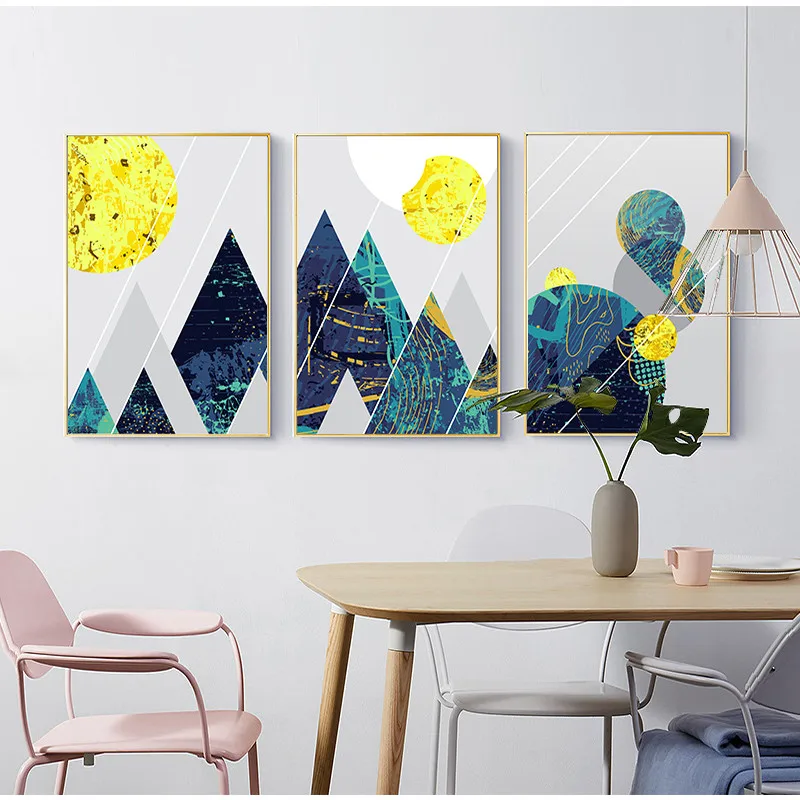 Yumeart холст настенные художественные плакаты печатные картины абстрактные