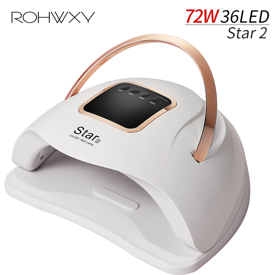 Лампа для маникюра ROHWXY Star2 72 Вт СВЕТОДИОДНЫЙ УФ Сушилка ногтей сушки всех видов