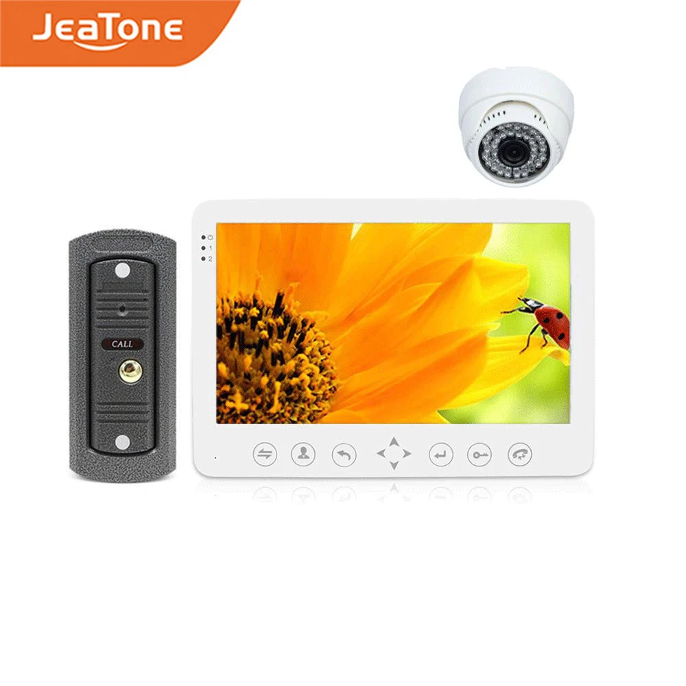 JeaTone 7 дюймов hd проводной домофон для домашнего видео дверной звонок монитор ик