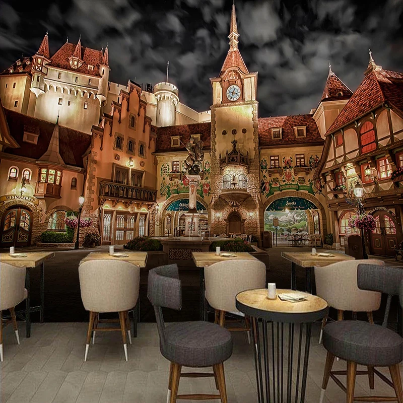 Обои в европейском ретро стиле Настенный декор самоклеящиеся водонепроницаемые