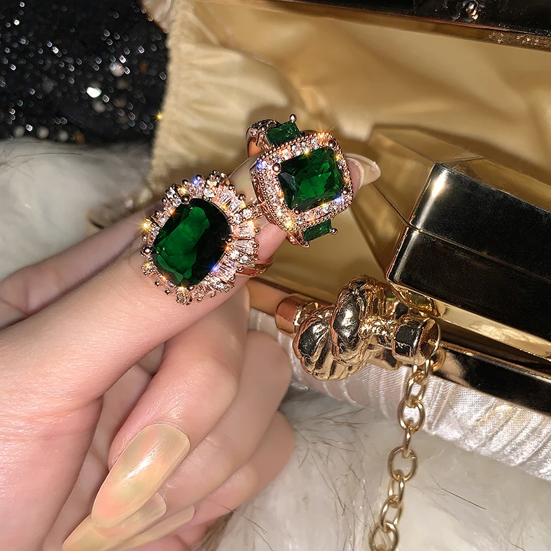 Женское Открытое кольцо в Королевском Стиле французское роскошное корейское