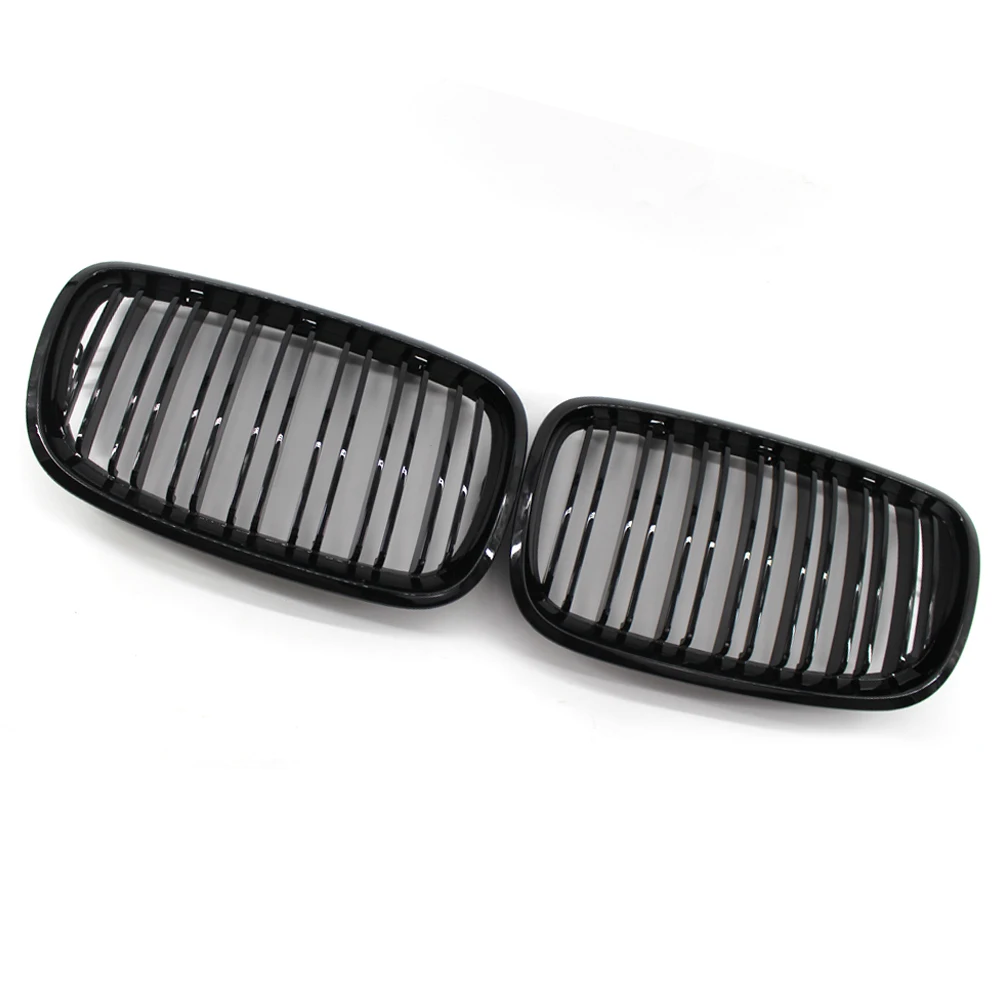 2 шт. автомобиль передняя решетка радиатора для BMW X5 E70 2007-2013 глянец Черный бампер